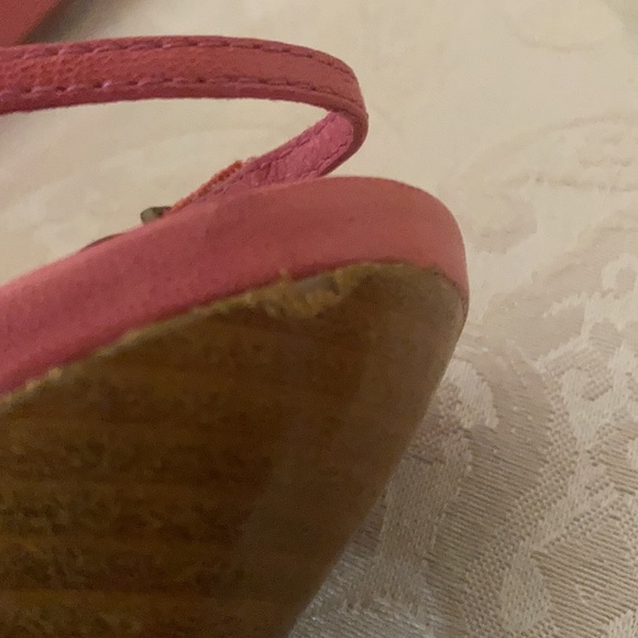 Boutique 58 pink leather slingback sandals 7.5 - Picture 6 of 7
